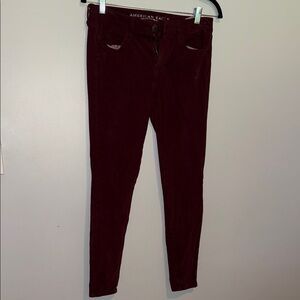 American Eagle Outfitters Women's Burgundy Jeans